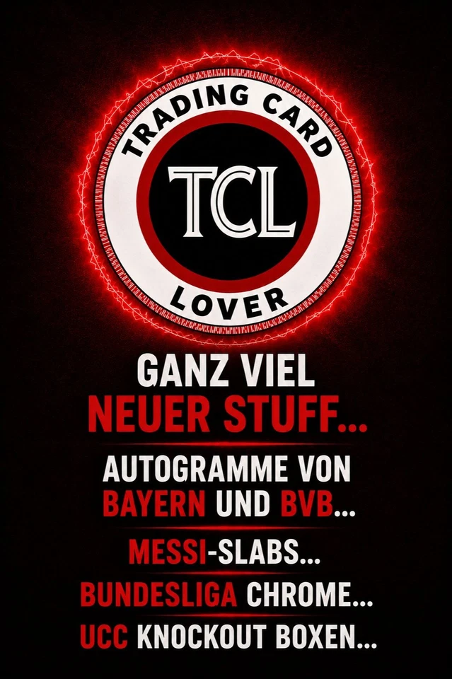 Neue heiße Ware. Bayern und BVB Autogramme. Messi-Slabs. Versand sparen!!!