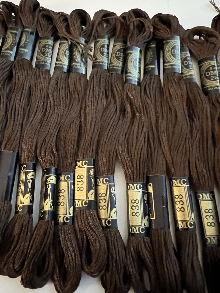 DMC EmbroideryFloss COLOR # 838 Very Dark Beige Brown ~ lot Of 27 - Image 4 of 4