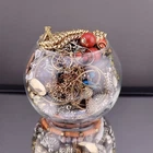 Vintage Costume Jewelry Jar Mixed Lot 1.15 lbs Necklaces Rings Earrings