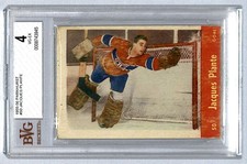 Jacques Plante 1955-56 Parkhurst Rookie #50 BVG 4