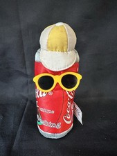 Vintage Coca-Cola 90's Plush Bean Bag Coca-Cola Can 7" Sunglasses Hat With Tags