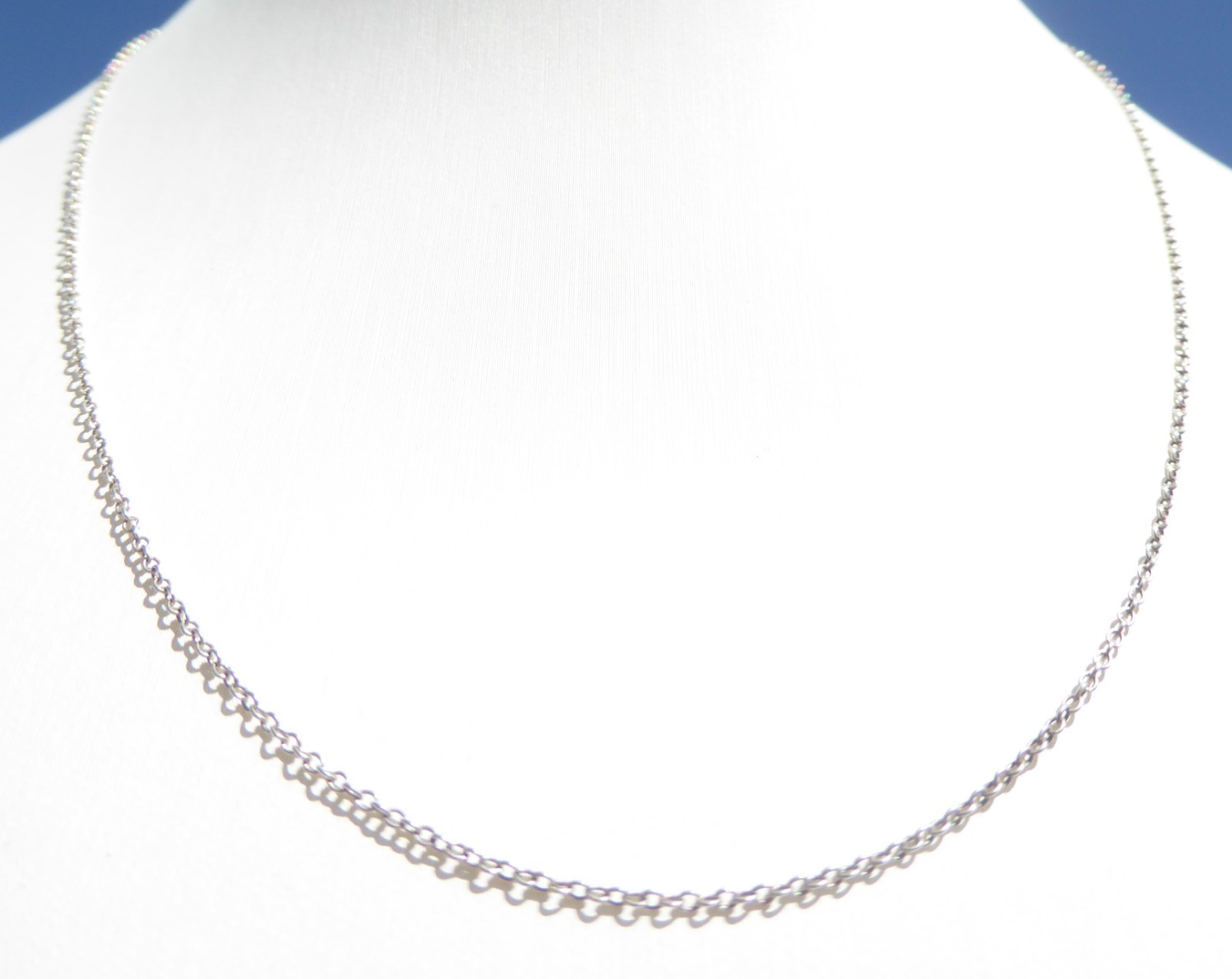 Signed Tiffany & Co. Elsa Peretti 925 Sterling Silver Necklace Only 16