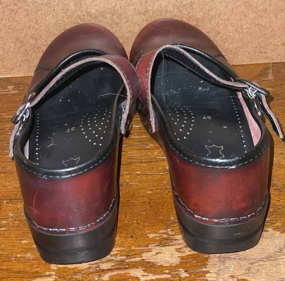 Zapatos Mary Jane de cuero granate para mujer Dansko talla EU 37 / US 6 Foto 4 de 4