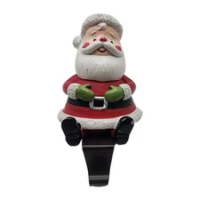 Stocking Hanger Christmas Holiday Santa Claus. Cute!