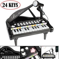 Toy Piano Keyboard 24 Keys with Microphone Music Musical Instrument Toy For Kids
