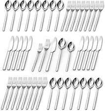 60 Piece 18/10 Flatware Set Silverware for 12 Stainless