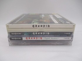 SEGA SATURN GRANDIA, Diginal Musuum, Prelude 3Games Japan import SS NTSC-J