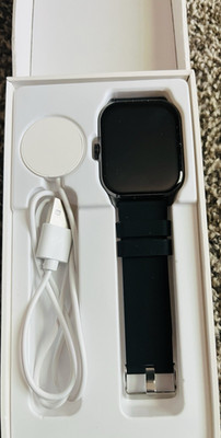 Pandangan Intelligent Smart Bracelet 44mm Black Silicone Band Android Compatible