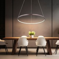 HäNgeleuchte Deckenleuchte Pendelleuchte Led HöHenverstellbar Kaffeefarben 60 Cm