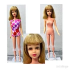 Vintage 1966-68 Bendable Leg Francie Doll #1130 w/1971 Living Barbie Swim Suit