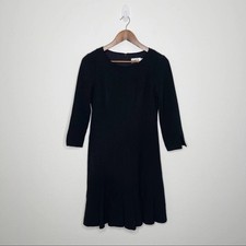 NWT Eliza J. Black Pleated Dress. Size 4.