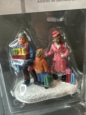 Aldi Holiday Village Accessory 2023 Biracial Family w/ Gifts Merry Moments NEW