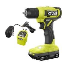 Ryobi PCL201K1 18V 3/8" Drill/Driver Kit with 1.5 Ah Battery and Charger