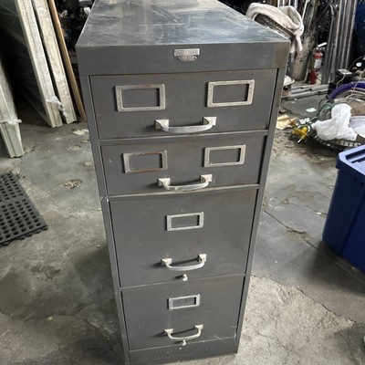 Vintage Cole-steel Metal File Cabinet Grey Industrial ￼ | eBay