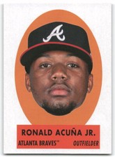 2021 Topps Archives #69PO-9 Ronald Acuna Jr. 1963 Topps Peel-Off Atlanta Braves