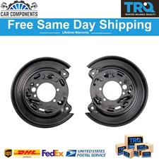 TRQ New Brake Rotor Backing Plate Rear For 1992-2008 Subaru Legacy Impreza