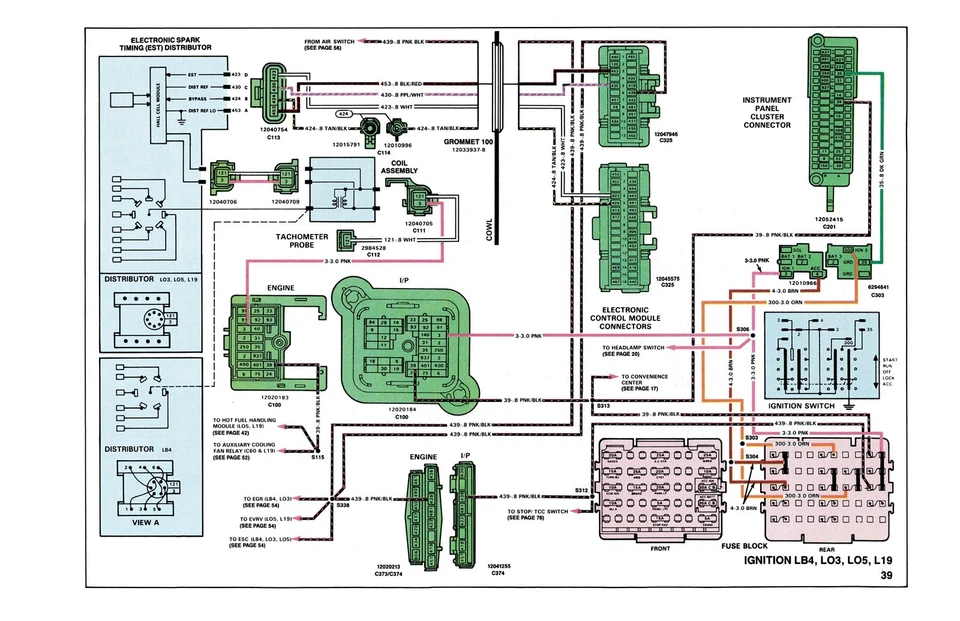 Chevrolet C-K 1989 camioneta manual de diagramas de cableado y diagnóstico eléctrico Foto 3 de 3