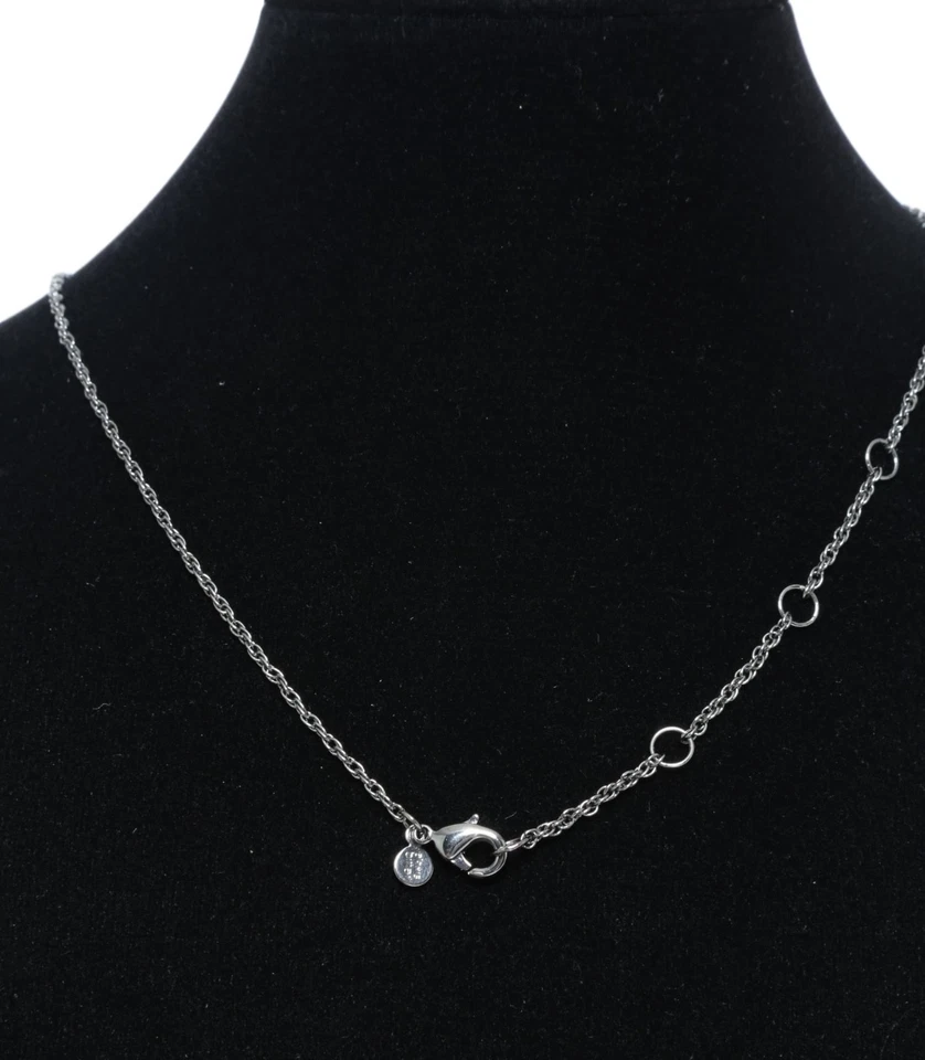 Collar de perlas de cristal de plata amarga Alexis W1140 Foto 2 de 3