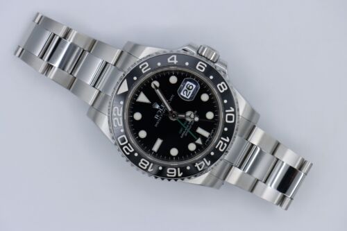 Rolex GMT-Master II 116710LN Ceramic Bezel Oyster Band Box & Papers Year 2012