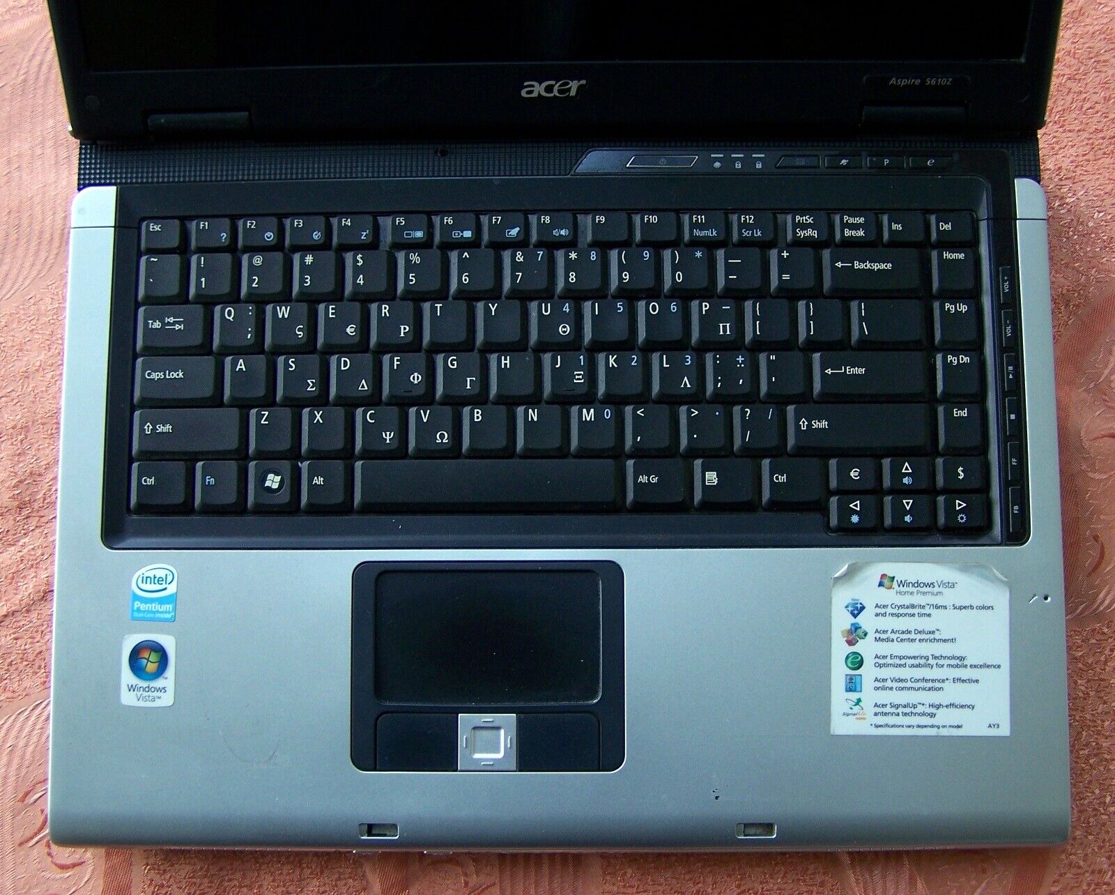 Acer Aspire 5610z, 15” Intel 2 core 1.83GHz, 2GB Ram 250GB SSD WiFi Win 7 -5610 - Picture 7 of 12