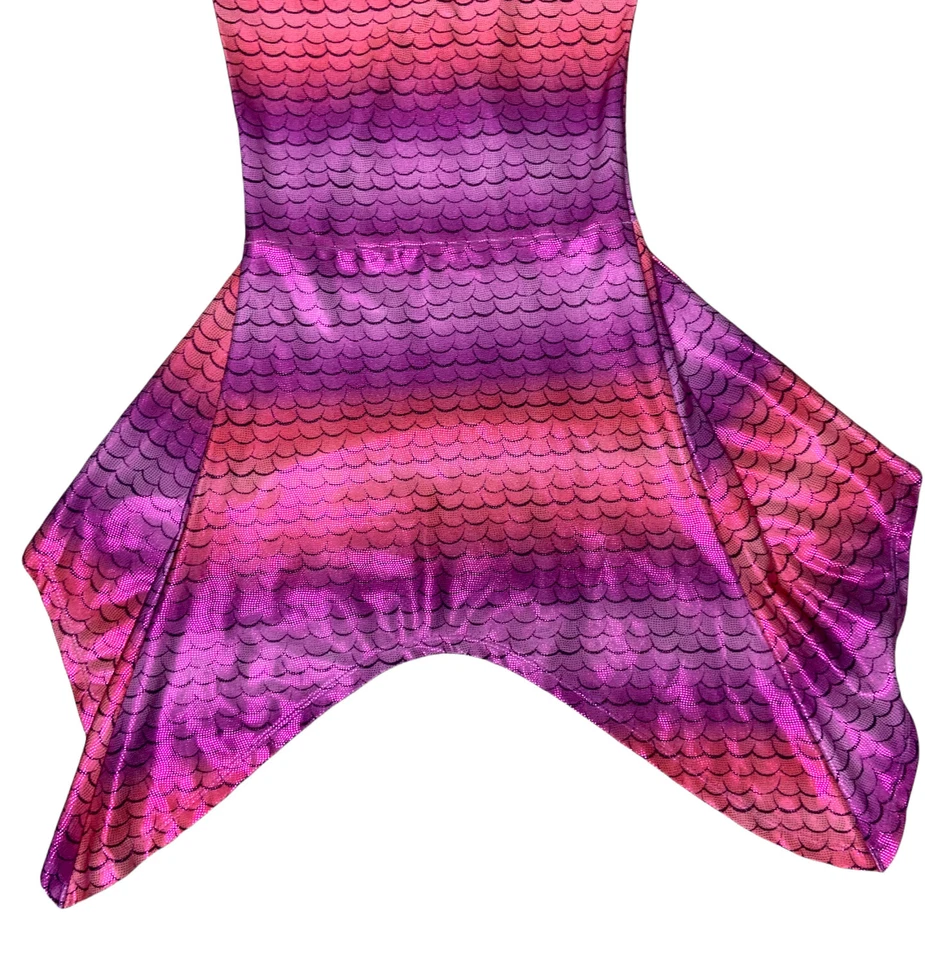 Falda Sirena Justice Niñas Cubrir Talla Mediana Brillante Largo Disfraz Cola de Pez Foto 3 de 4