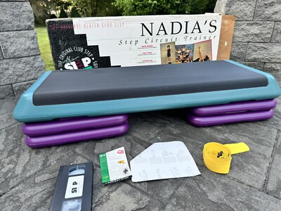VTG The Step Original Exercise 43'' Aerobic Stepper With 4 Risers Platform