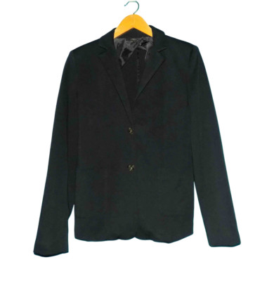 Max Mara Weekend Blazer-Jacke Aus Baumwolle Schwarz Größe 40 FR