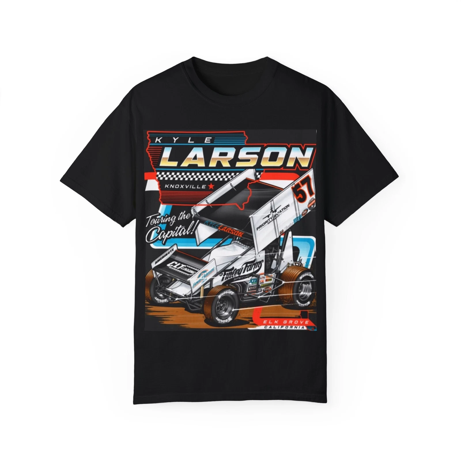 Kyle Larson Sprint Car Racing Tee, Unisex T-shirt for NASCAR Fans, Dirt Track