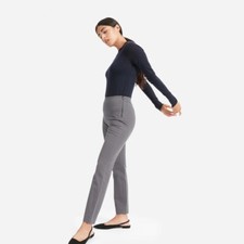 Everlane Side Zip Gray Skinny Cotton Pants US2 ($50)