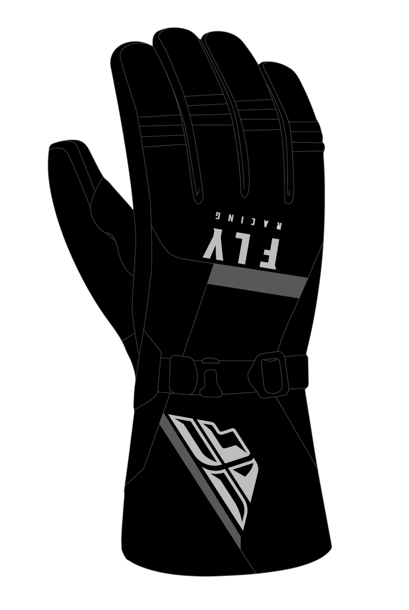 Fly Racing Mens Snow Cascade Gloves Black Sm | eBay