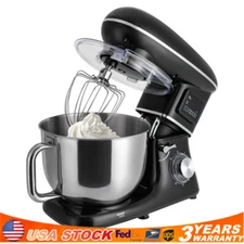 Commercial 6 Speeds Food Mixer Stand Mixer 6.5Qt Dough Mixer Machine 1350W New