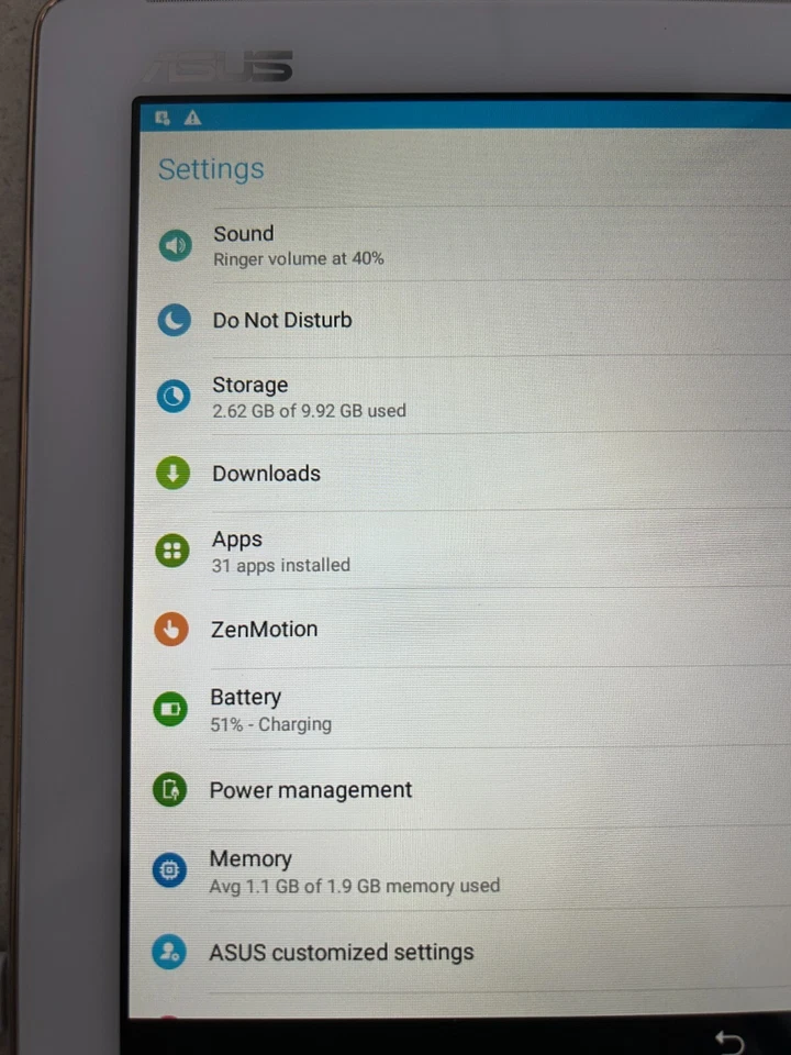 Asus Z301M-A2-WH 10.1" Tablet, Pearl White in original box - Image 3 of 4