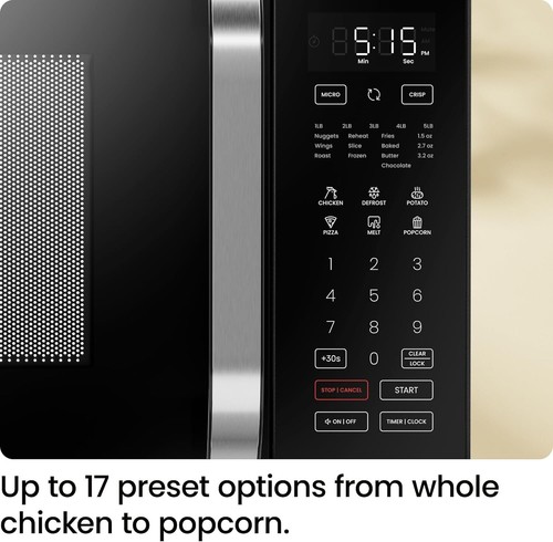 Effortless Cooking with Eco-Friendly Countertop Convection Microwave - 6 Presets - Picture 8 of 9