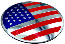 1x Aluminum Dome Shape American Flag Sticker Decal Emblem Badge Auto, Car, Truck