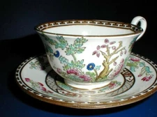 Sampson Bridgwood Anchor China Harrods London INDIAN TREE Cup Saucer