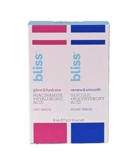 Bliss AM Glow & Hydrate Day Serum & PM Renew & Smooth Night Serum