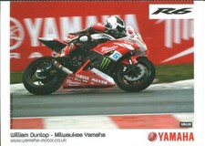 WILLIAM DUNLOP Milwaukee Yamaha POSTCARD. YZF-R6 IOM TT