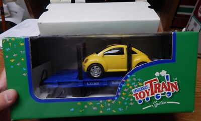LGB Lehmann Toy Train Flatcar With VOLKSWAGEN Beetle 94059 for