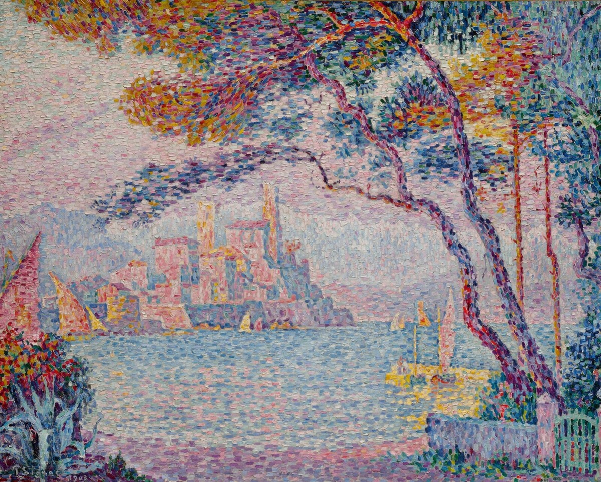 Paul Signac : Antibes Soir : Antibes Evening :1903 : Archival