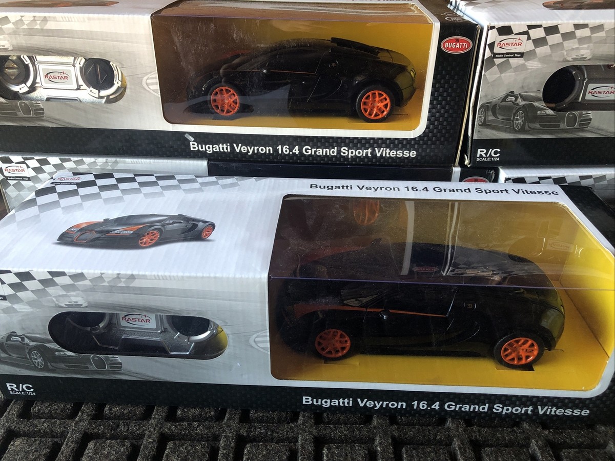 Black/Orange Bugatti Veyron 16.4 Grand Sport Vitesse Licensed RC
