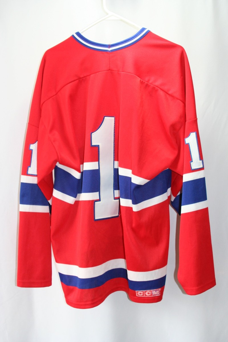 1983 CCM Maska Montréal Canadiens NHL Hockey Jersey XL Stitched Blank