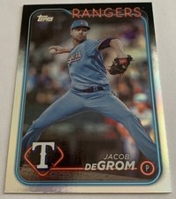 2024 Series 1 Base Rainbow Foil #171 Jacob deGrom  - Texas Rangers Baseball 