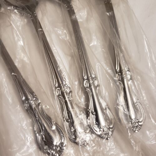 Salem VICTORIA Stainless Dinner Spoon Soup Spoon 4 Glossy Scrolls Japan Flatware - Picture 3 of 6