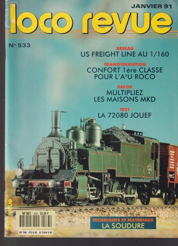 LOCO REVUE N°533 72080 JOUEF / US FREIGHT LINE / MAISONS MKD / L'A9U / SOUDURE | Zustand: Occasion