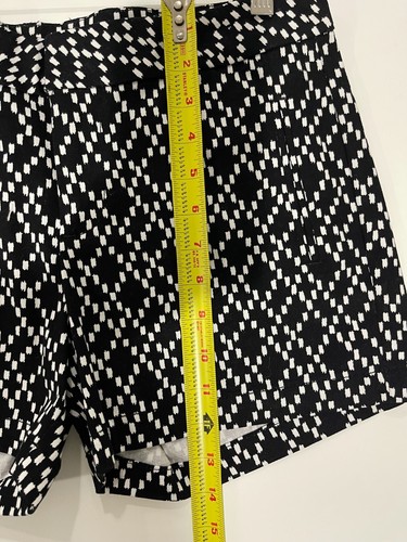 a.n.a. Pantaloncini corti in twill bianco e nero taglia:4 piatto davanti casual misto cotone - Foto 7 di 12