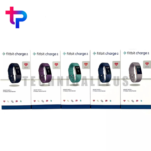 Fitbit Charge 2 Noir (neuf) - Bracelet Fitness Avec Cardio Et Grande Taille Incluse