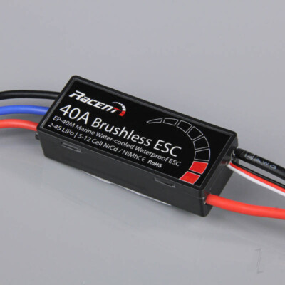 Volantex 40A bürstenlos Marine ESC wassergekühlt mit XT60 (792-4 Racent Atomic)