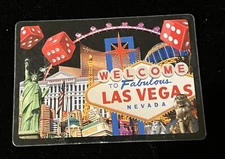 Las Vegas Fridge Magnet America Souvenir Gift Refrigerator Sticker, 4X3 Inches