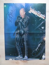 Rob Halford "Judas Priest" autograph signed 40x57 cm poster folded