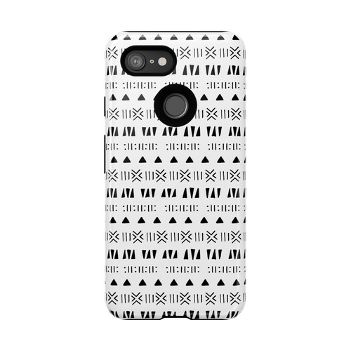 Black and White Southwestern Aztec Pattern Google Pixel Tough Cases - 第 96/131 張圖片